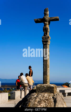 `Cruceiro´.Cross.Finisterre.Coruña province.Spain. Camino de Santiago Stock Photo